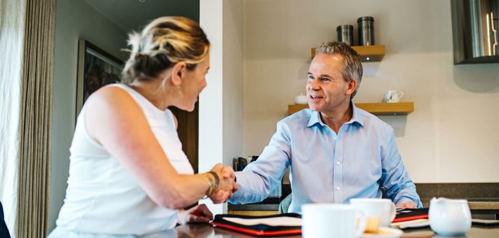 Belvoir Agent and Estate agency owner shaking hands