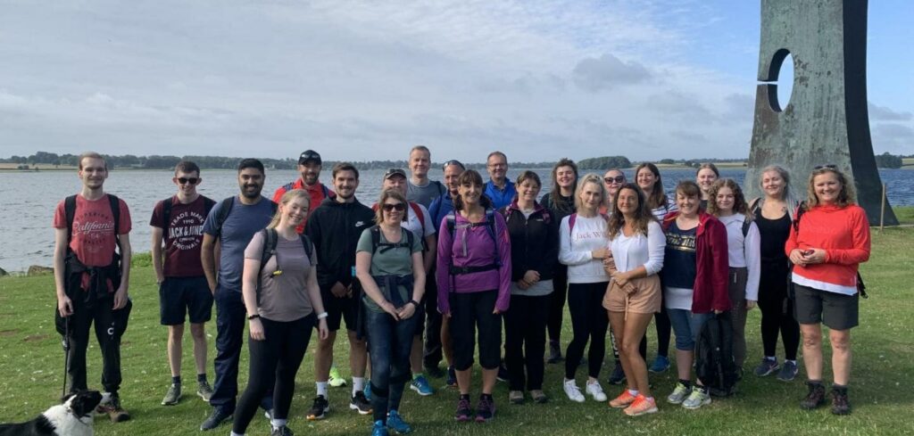 The Belvoir Group Central Office Team at their 23-mile charity fundraiser walk